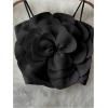image:imageGORGLITTER Womens Flower Backless Summer Going Out Crop Tops Trendy Y2K Boho Sleeveless Cute Vacation Dressy Tube TopBlack