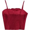 image:imageGORGLITTER Womens Flower Backless Summer Going Out Crop Tops Trendy Y2K Boho Sleeveless Cute Vacation Dressy Tube TopRose Red
