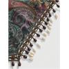 image:imageGORGLITTER Womens Fringe Tube Tops Strapless Boho Paisley Print Asymmetrical Bandeau Crop TopMulticolor
