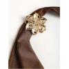 image:imageGORGLITTER Womens Halter Tank Top Sexy Cowl Neck Floral Going Out Crop Vest TopsBrown