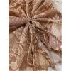 image:imageGORGLITTER Womens Mesh Asymmetrical Tube Top Strapless Going Out Gothic Y2K Bandeau TopsBrown Paisley