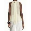 image:imageGORGLITTER Womens Mesh Halter Flowy Tank Tops Ruffle Chiffon Tie Neck Cut Out Brunch Dinner Crop Tops Going Out OutfitsLight Yellow