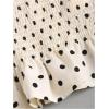 image:imageGORGLITTER Womens Polka Dots Boat Neck Tank Top Ruffle Tie Shoulder Smocked Going Out Y2k Vest TopsApricot and Black