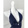 image:imageGORGLITTER Womens Rave Top Backless Halter Y2k Deep V Neck Open Back Goth Tops Sexy Going Out Club OutfitsBlue
