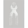 image:imageGORGLITTER Womens Ruffle Flowy Top Y2k Sleeveless Halter Backless Asymmetrical Jellyfish Crop Tops Rave Going Out OutfitsWhite
