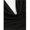 image:imageGORGLITTER Womens Sexy Halter Backless Cowl Neck Top Bodysuit Slim Fit Sleeveless Draped Top Party ClubwearBlack