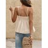 image:imageGORGLITTER Womens Sleeveless Baby Doll Peplum Top Trendy Dressy Boho Cute Summer Boho Backless Going Out TopsApricot