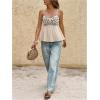 image:imageGORGLITTER Womens Sleeveless Baby Doll Peplum Top Trendy Dressy Boho Cute Summer Boho Backless Going Out TopsApricot