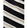 image:imageGORGLITTER Womens Strapless Knit Tube Top Striped Button Up Sleeveless Sweater Dressy Trendy Going Out BandeauBlack and White