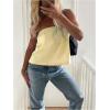 image:imageGORGLITTER Womens Striped Strapless Tube Tops Flowy Bandeau Cute Peplum Y2k TopsYellow