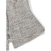 image:imageGORGLITTER Womens Tweed Blazer Vest Tops Sleeveless Square Neck Business Casual Cardigan Vests Western Cowgirl OutfitsGrey Multicolor