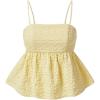 image:imageGORGLITTER Womens Babydoll Tank Peplum Tops Ruffle Backless Sleeveless Going Out Cute Summer Casual Trendy Top 2025Yellow