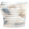 image:imageGORGLITTER Womens Strapless Bandeau Tube Tops Cute Summer Mesh Backless Ruched Going Out Crop Tops Cami 2025 TrendyDusty Blue