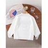 image:imageGORGLITTER Girls American Flag Graphic Sweater Crewneck Long Sleeve Knit Pullover TopsWhite