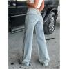 image:imageGORGLITTER Girls Baggy Jeans Cute Low Rise Wide Leg High Waisted Denim Pants Bottoms Trouser with Pockets CasualBlue
