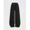 image:imageGORGLITTER Girls Baggy Jeans Cute Wide Leg Denim Elastic High Waisted Pants Bottoms Trousers with PocketsBlack