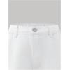 image:imageGORGLITTER Girls Baggy Jeans Cute Wide Leg Denim Elastic High Waisted Pants Bottoms Trousers with PocketsWhite