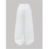 image:imageGORGLITTER Girls Baggy Jeans Cute Wide Leg Denim Elastic High Waisted Pants Bottoms Trousers with PocketsWhite