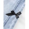 image:imageGORGLITTER Girls Baggy Jeans Denim Cute Bow High Waisted Straight Wide Leg Joggers Pants Trouses Y2k Going Out OutfitsMedium Wash