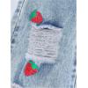 image:imageGORGLITTER Girls Baggy Jeans Denim Ripped High Waisted Butterfly Graphic Print Straight Wide Leg Cargo Joggers PantsLight Blue Ripped