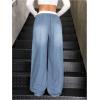 image:imageGORGLITTER Girls Baggy Jeans Wide Leg Low Rise Double Waisted Denim Pants Cute Y2K Boyfriend Skater Trousers StreetwearLight Wash