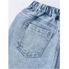 image:imageGORGLITTER Girls Baggy Wide Leg Jeans Butterfly Graphic Print Elastic High Waisted Denim Pants Bottoms Trousers with PocketsLight Wash