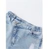 image:imageGORGLITTER Girls Baggy Wide Leg Jeans Butterfly Graphic Print Elastic High Waisted Denim Pants Bottoms Trousers with PocketsLight Wash