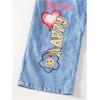 image:imageGORGLITTER Girls Baggy Wide Leg Jeans Cartoon Graphic Flare Y2k Elastic Waist Denim Jean PantsBlue