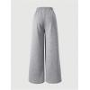 image:imageGORGLITTER Girls Baggy Wide Leg Sweatpants Low Rise Cute Fall Fashion Sweat Pants with PocketsLight Grey