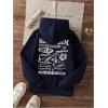 image:imageGORGLITTER Girls Bow Cheetah Leopard Print Hoodies Long Sleeve Cute Pullover Tops Preppy SweatshirtsDark Blue