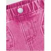 image:imageGORGLITTER Girls Bow Jeans Baggy Wide Leg Straight Leg High Waist Jeans Pants JoggersHot Pink