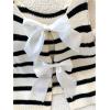 image:imageGORGLITTER Girls Bow Summer Sweater Vest Cute Striped Cut Out Sleeveless Casual Knit Crop Tank TopsWhite Striped