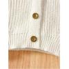image:imageGORGLITTER Girls Cardigan Cute Button Down Long Sleeve V Neck Knitted Fall Trendy 2025 Sweaters TopApricot