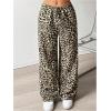 image:imageGORGLITTER Girls Cheetah Leopard Pants Wide Leg Baggy Y2k Sweatpants StreetwearMulticolor
