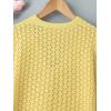 image:imageGORGLITTER Girls Crochet Cropped Cardigan Knit Tie Front Tops Cute Long Sleeve Bolero Shrug Lightweight Sweaters Trendy 2025Yellow