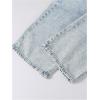 image:imageGORGLITTER Girls Cute Baggy Jeans Floral Graphic High Waisted Wide Leg Pull On Denim Cargo PantsLight Wash