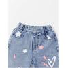 image:imageGORGLITTER Girls Cute Baggy Jeans Heart Print High Waisted Straight Wide Leg Y2K Casual Denim Pants Preppy ClothesLight Wash