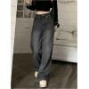 image:imageGORGLITTER Girls Cute Baggy Wide Leg Jeans Elastic High Waisted Denim Pants Bottoms with PocketsBlack