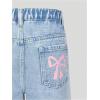 image:imageGORGLITTER Girls Cute Bow Baggy Jeans Wide Leg High Elastic Waisted Y2k Denim Pants Casual Preppy Streetwear 812YLight Wash