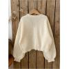 image:imageGORGLITTER Girls Cute Cherry Cardigan Sweaters Open Front Long Sleeve Lightweight Knit TopsApricot Beige
