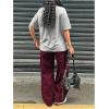 image:imageGORGLITTER Girls Cute Clothes 2 Piece Summer Sets Outfits Short Sleeve Y2K Tees Tops and Wide Leg Baggy Cargo PantsMulticolor