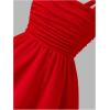 image:imageGORGLITTER Girls Cute Coquette Dresses Bow Tie Shoulder Backless Sleeveless Cute Summer Graduation Party Skater DressRed