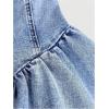 image:imageGORGLITTER Girls Denim Dress Cute Bow Sleeveless Halter Backless A Line Birthday Prom Party Mini Short DressBlue