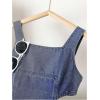 image:imageGORGLITTER Girls Denim Dress Cute Sleeveless Cut Out Overall Cowgirl Western A Line Swing Short Mini Jean DressesDark Wash