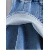 image:imageGORGLITTER Girls Denim Skirts Cute RuffleTiered High Elastic Waist Skater Jeans SkirtsBlue