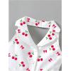 image:imageGORGLITTER Girls Dresses Cute Summer Birthday Halter Cherry Print Button Down Sleeveless Backless A Line Mini DressesWhite