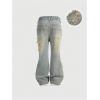image:imageGORGLITTER Girls Flare Baggy Jeans Denim High Waisted Straight Wide Leg Bell Bottom Jeans Long Joggers PantsBlue Star