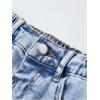 image:imageGORGLITTER Girls Flare Baggy Jeans Denim High Waisted Straight Wide Leg Bell Bottom Jeans Long Joggers PantsLight Wash