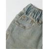 image:imageGORGLITTER Girls Flare Baggy Jeans Denim High Waisted Straight Wide Leg Bell Bottom Jeans Long Joggers PantsMedium Wash
