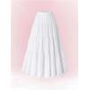image:imageGORGLITTER Girls Flowy Maxi Skirt High Waisted Tiered Ruffle Swing A Line Long SkirtWhite